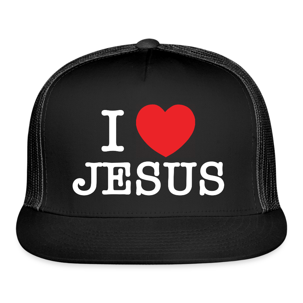 I Love Jesus Cap (black) - black/black