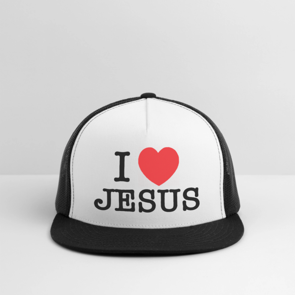 I Love Jesus Cap - white/black