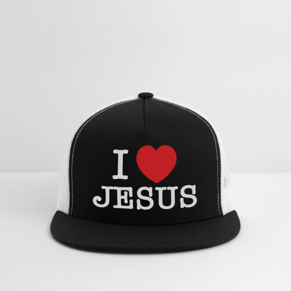 I Love Jesus Cap (b/w) - black/white