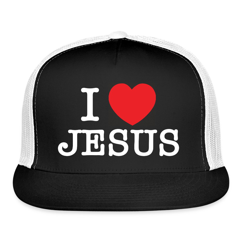 I Love Jesus Cap (b/w) - black/white