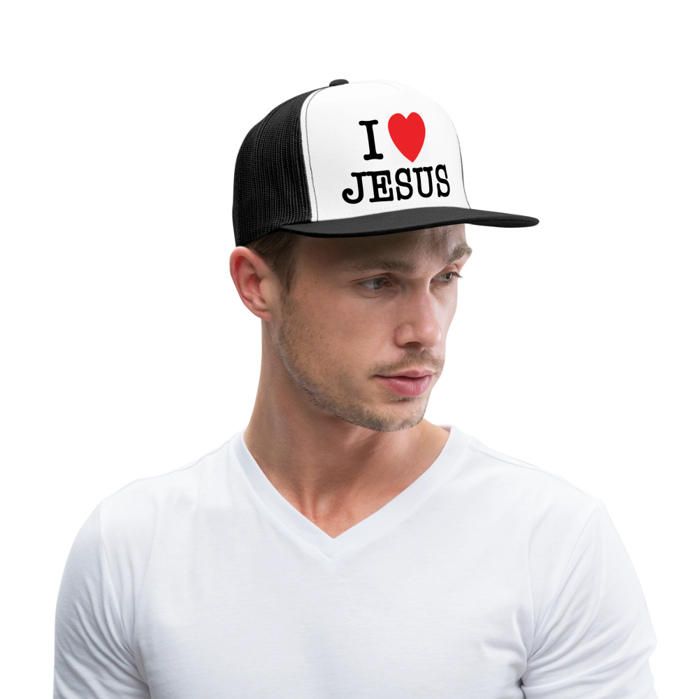 I Love Jesus Cap - white/black