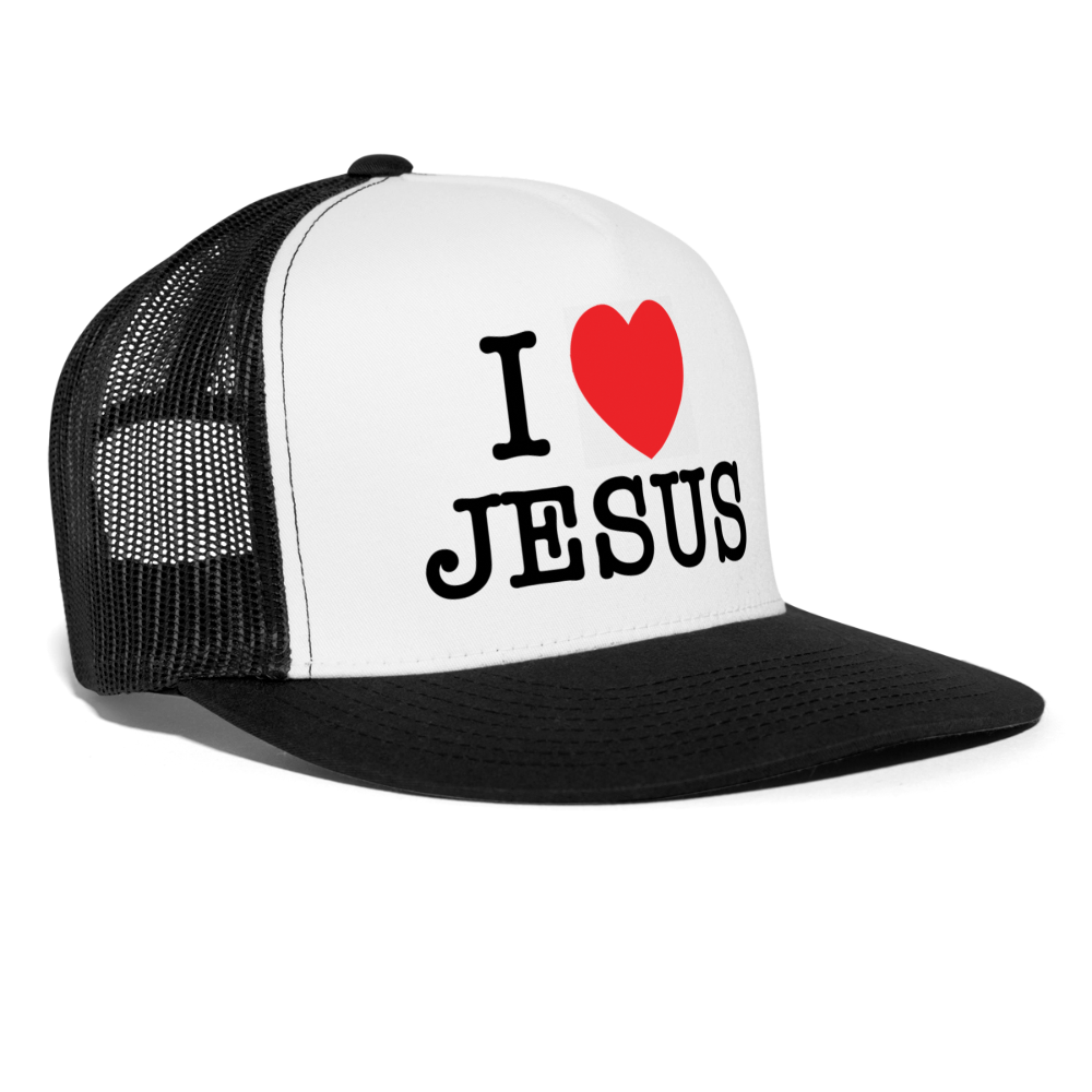 I Love Jesus Cap - white/black