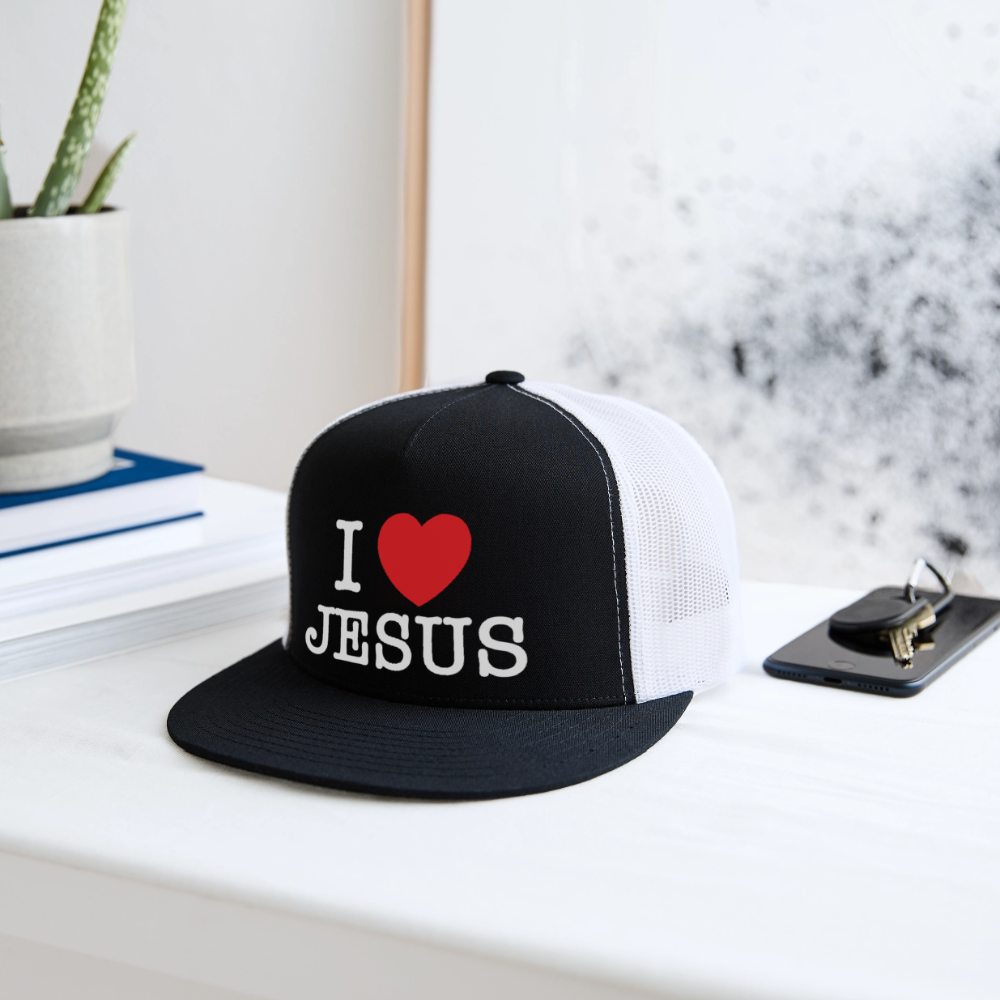I Love Jesus Cap (b/w) - black/white