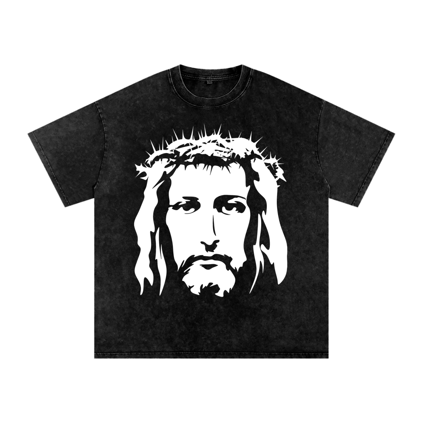 Snow Washed Oversized Cotton T-Shirt