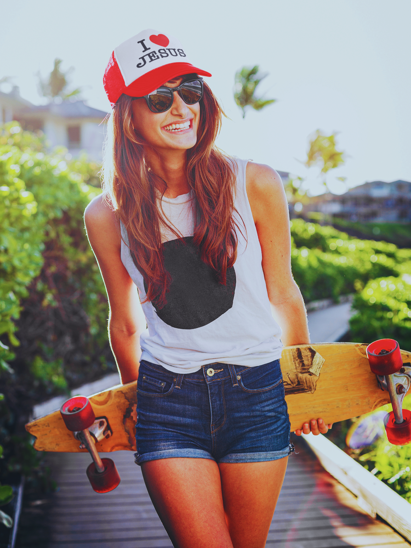 I Love Jesus Cap (Red)