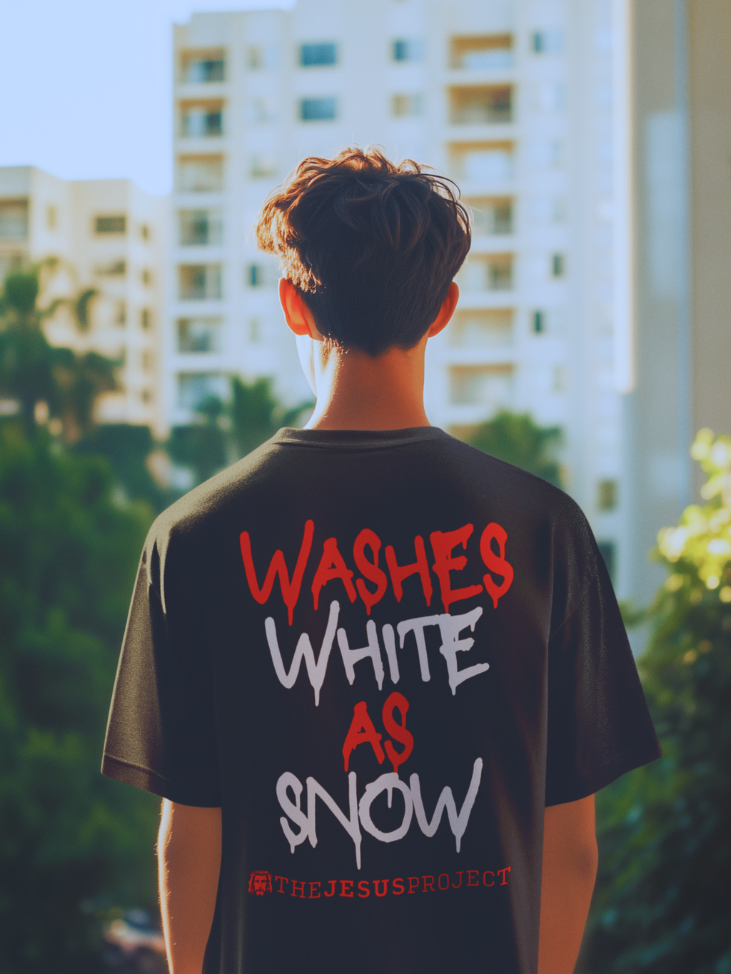 The Blood of Jesus (Washes White as Snow) Oversized Tee