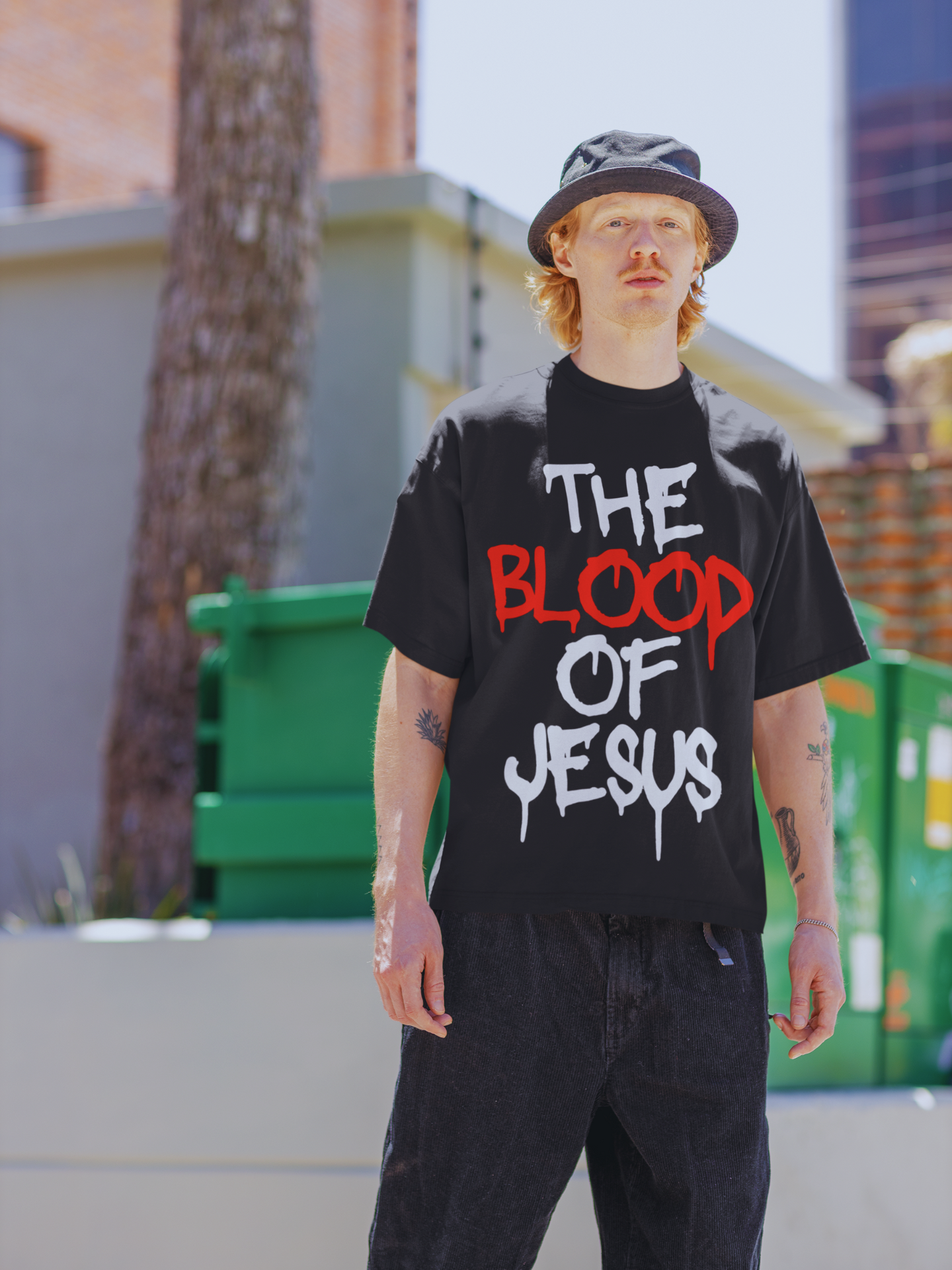 The Blood of Jesus (Washes White as Snow) Oversized Tee