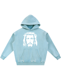 The Jesus Snow Wash Oversize Hoodie